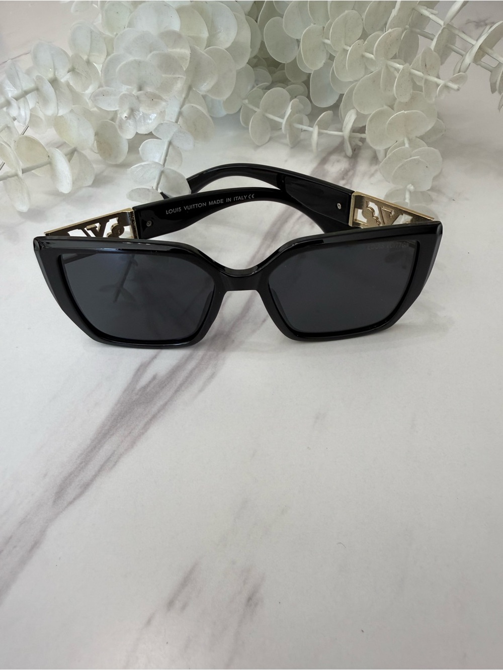 Louis Vuitton Women's Black Cat-Eye Sunglasses